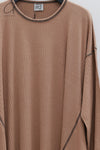 BASERANGE 24 Autumn and Winter SHAW PUNICA Long Sleeve Tunic Portugal BAS-DRSPL-CH-AU24-ZHUANHEI Brick (Black)